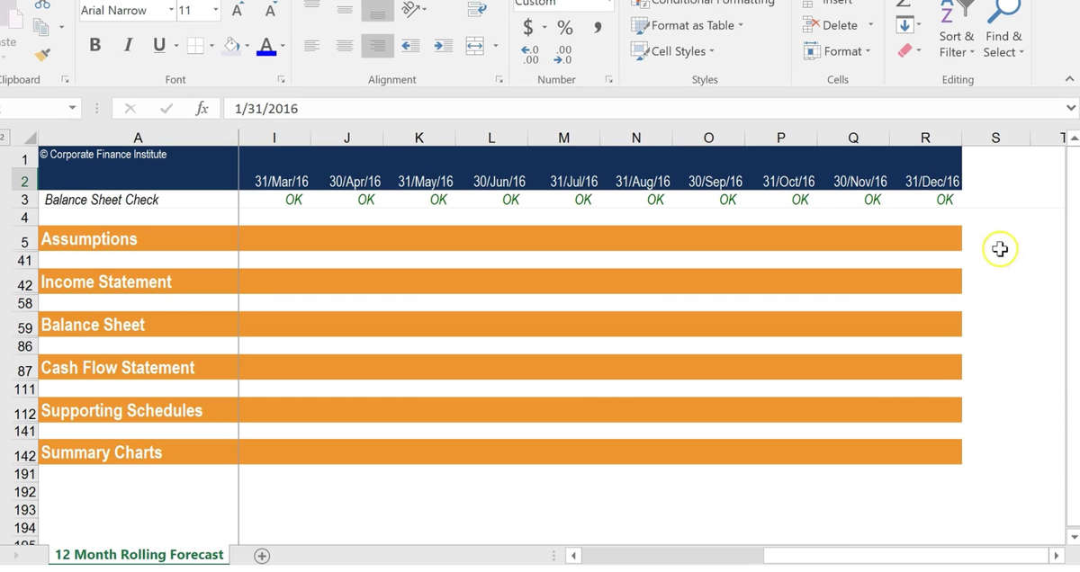 financial planning and analysis model